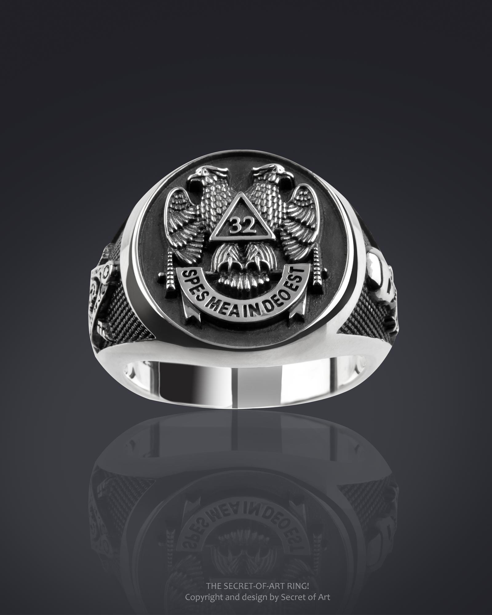 Freimaurer Ring Masonic Silber 925 from secret of art