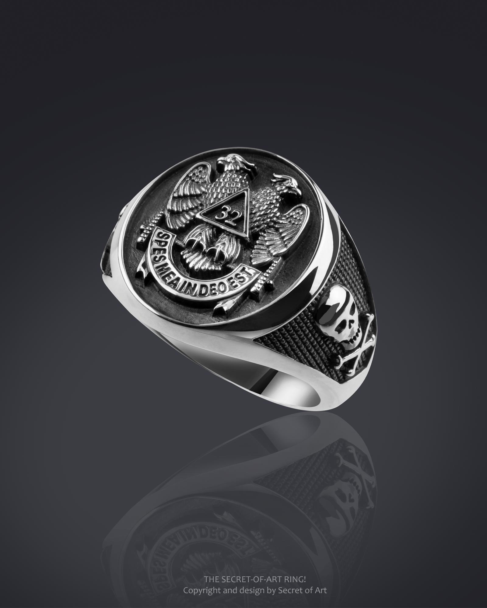 Freimaurer Ring Masonic Silber 925 from secret of art