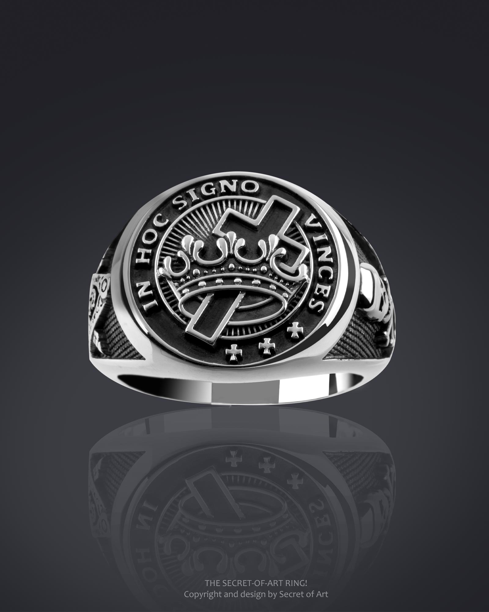 knights templar ring silver 925 from secret of art