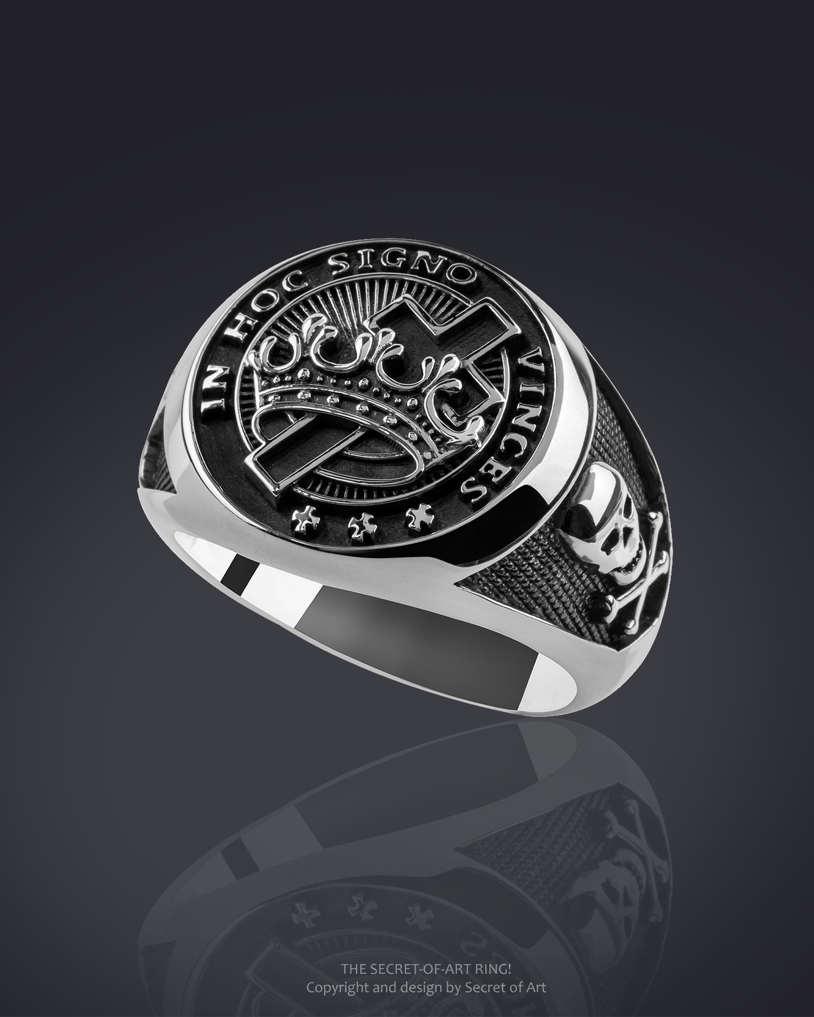 knights templar ring silver 925 from secret of art