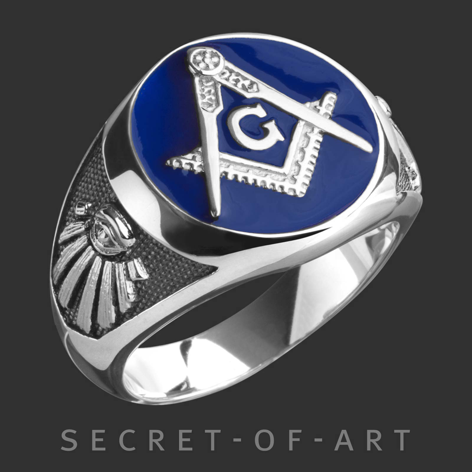 Masonic Ring Silver 925 Freemason Master Mason Blue Lodge jewelry size  8-13.5 | eBay