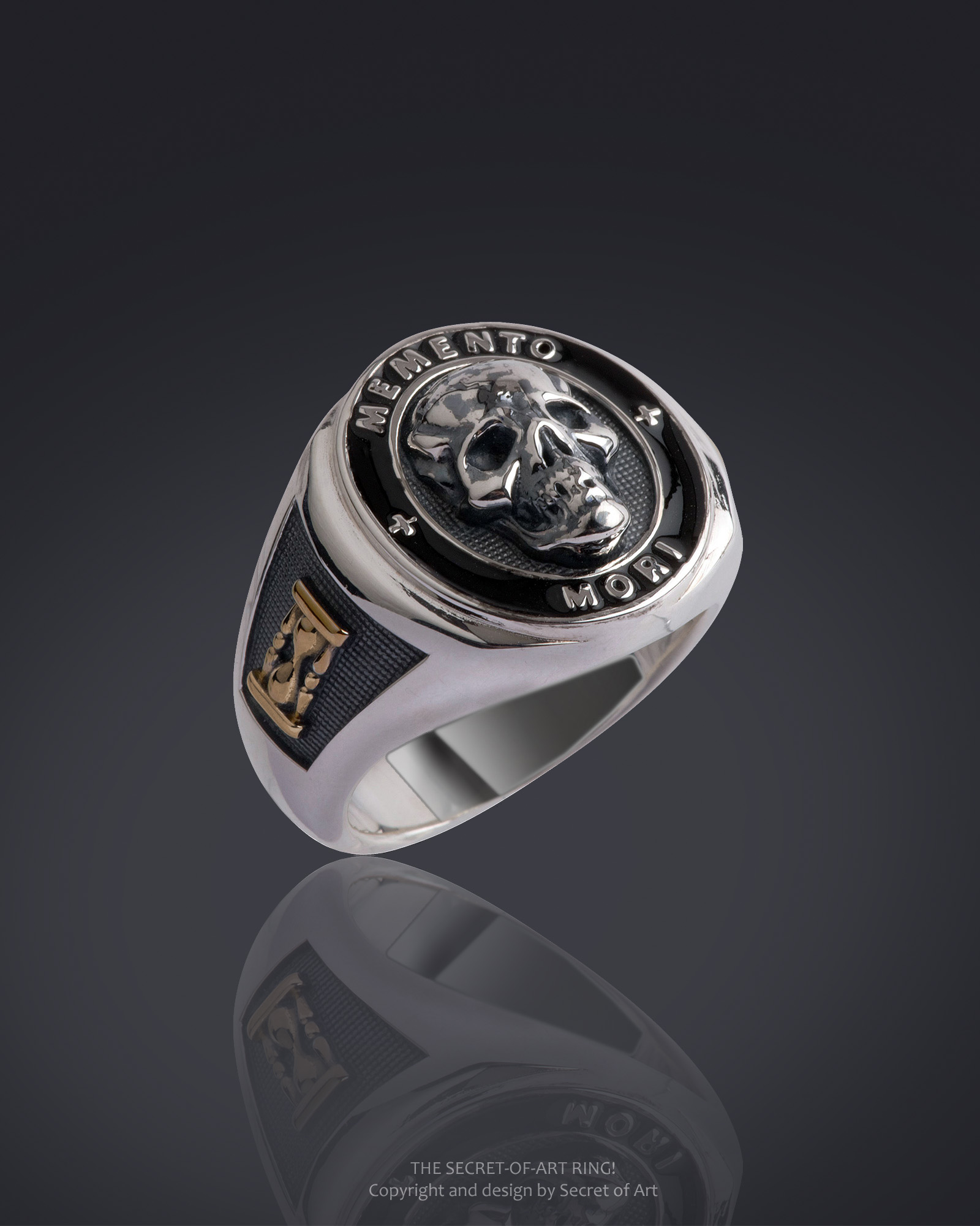 Memento Mori Ring Vanitas Silber 925 von secret of art