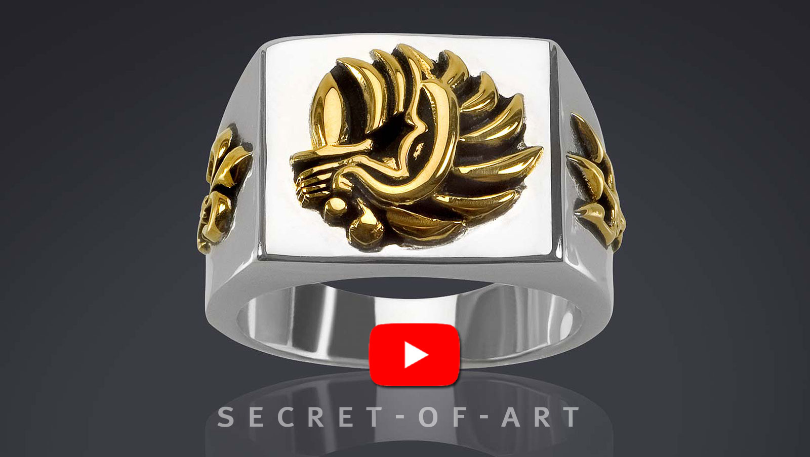 French Foreign Legion Ring Silver 925 Soldier Army Mercenary Trident Military